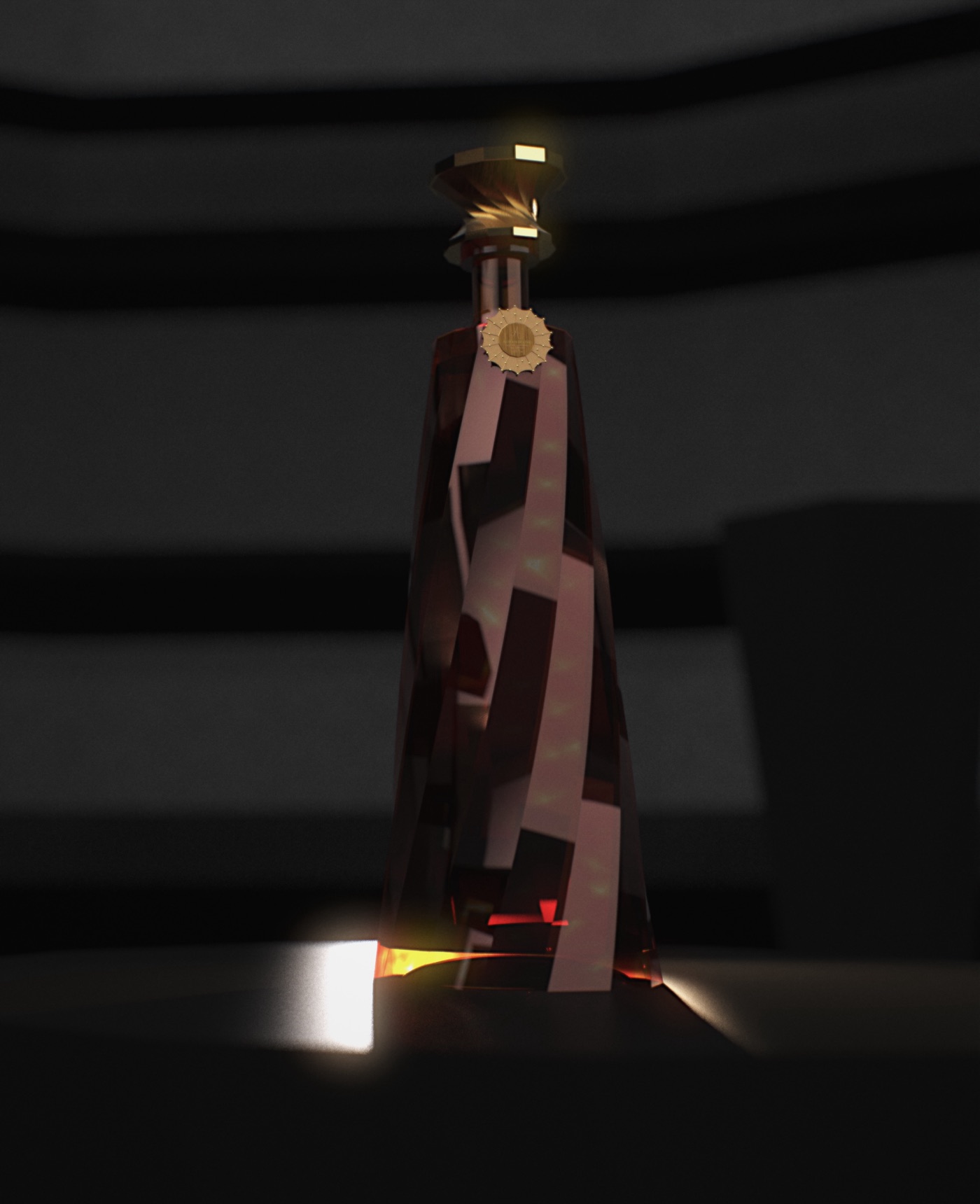 AURYN BLEND — Original faceted whisky decanter, re-engineered for a 70 cl fill