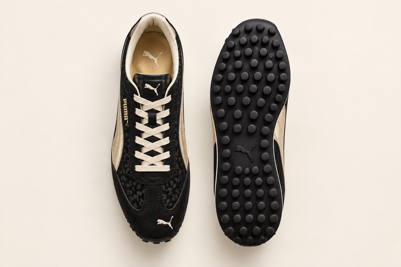 Noir Champagne · top and outsole