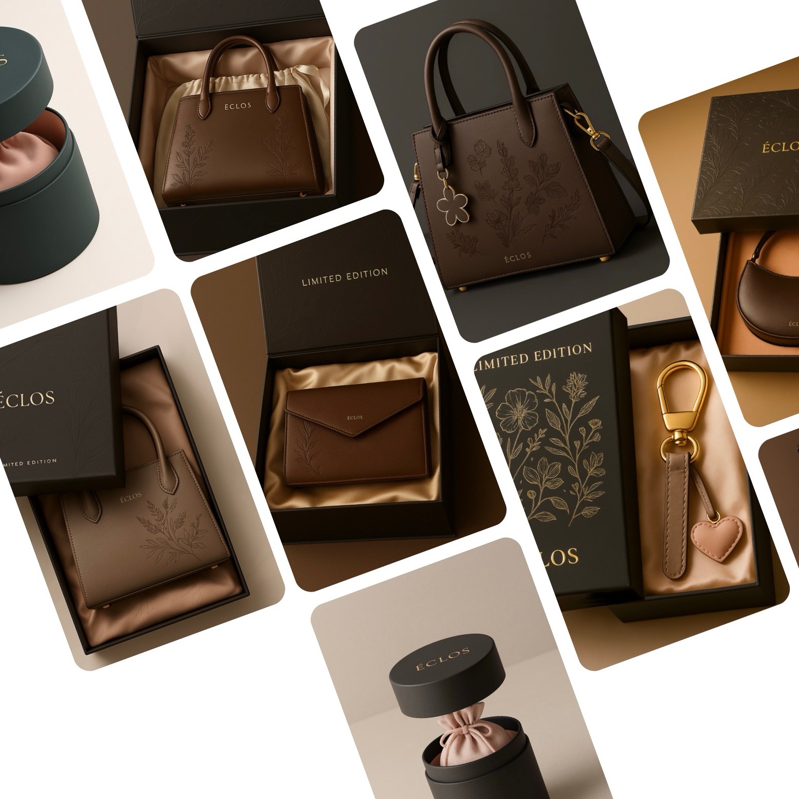 ÉCLOS Leather — Leather goods and presentation boxes — produced and sold