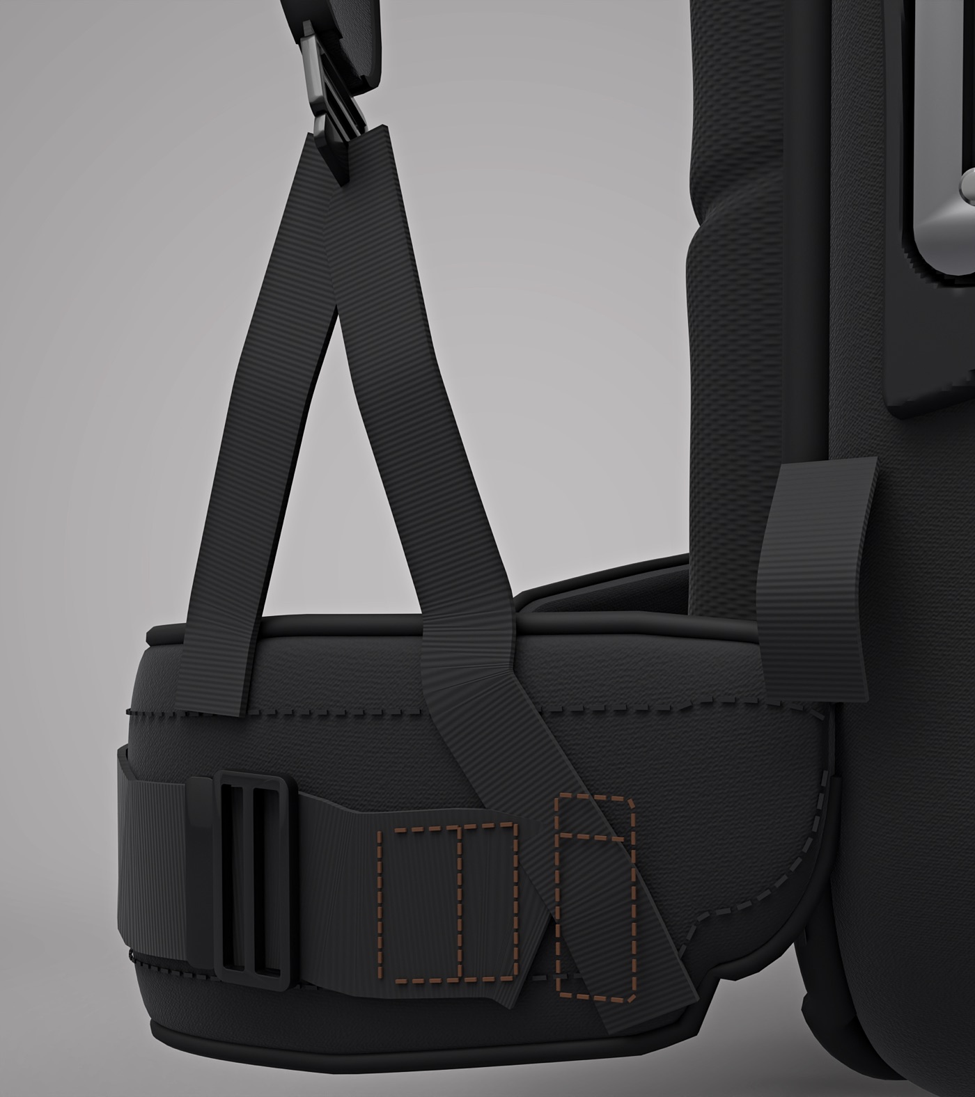 Belt wing, strap legs and ladder lock