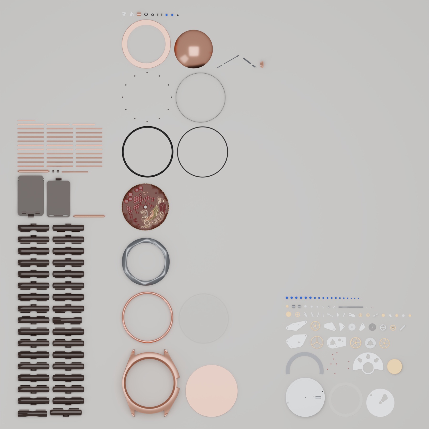 Knolling: every part laid out