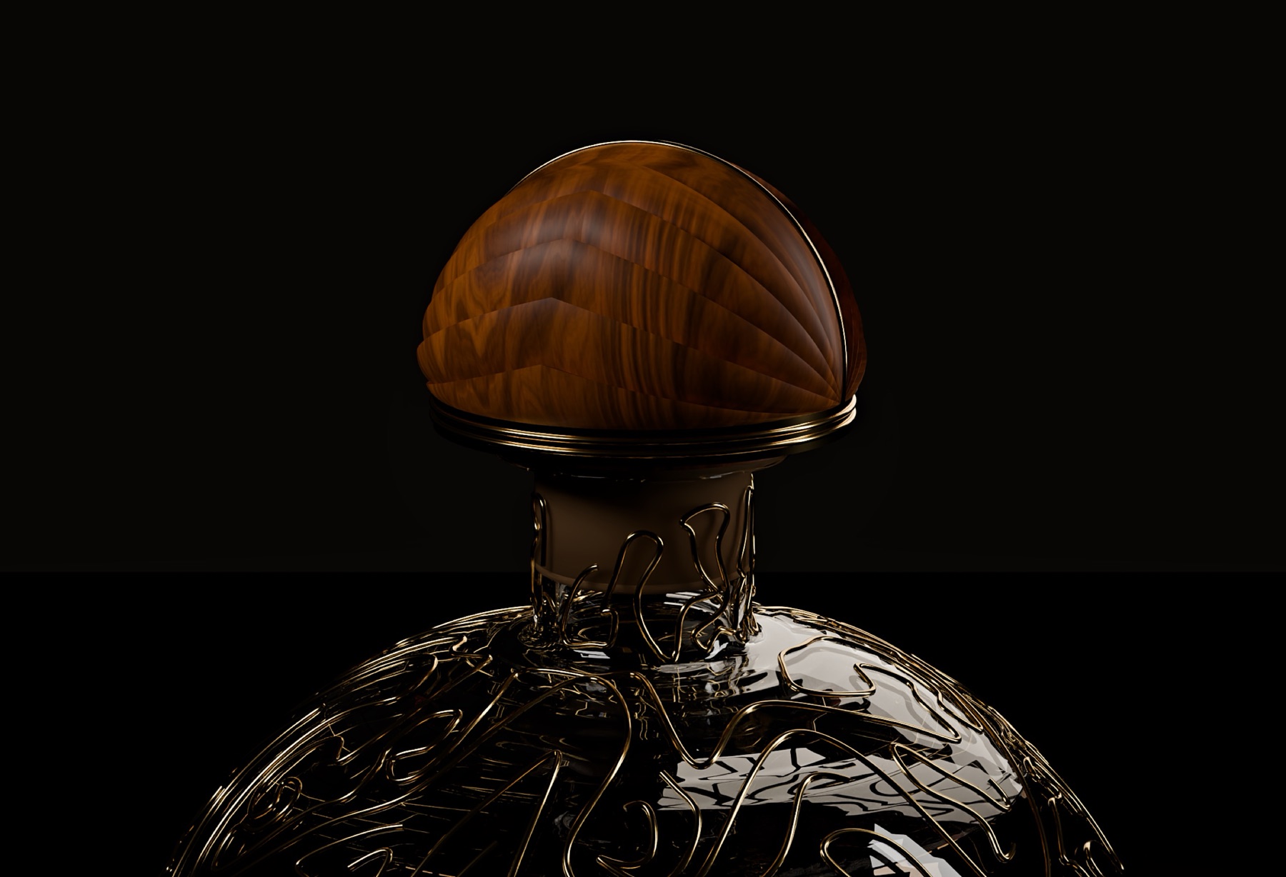 The carved bar-top stopper